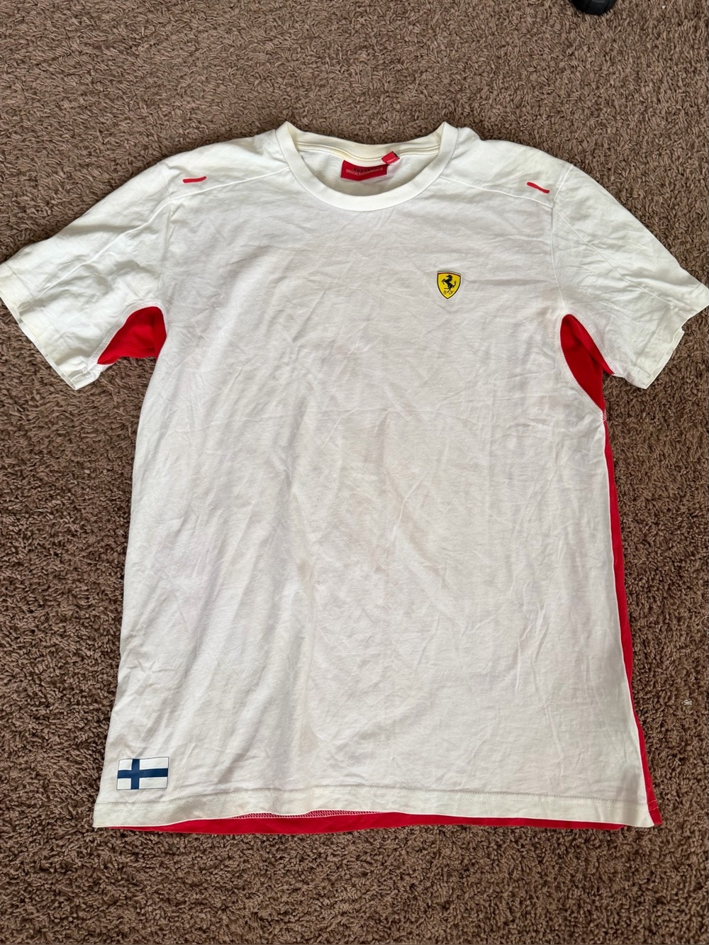 Ferrari Kimi Räikkönen White/Red T-shirt, Size L